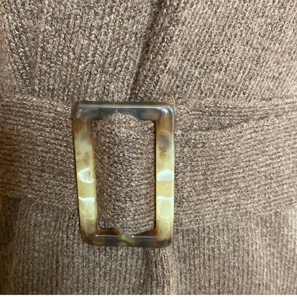 Revolve L'Academie NTW Mara Cardigan Chocolate Sweater Brown Size Small - Picture 6 of 12